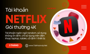 Tài khoản Netflix Premium 3 Tháng