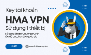Tài khoản HMA VPN 1 Năm (1 thiết bị)